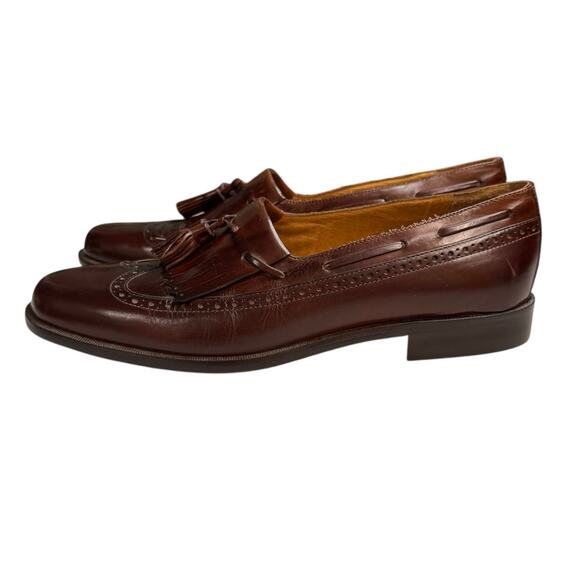 Johnston & Murphy Cellini Mens Tassel Dress Loafers  Size 10.5M in Brown - Picture 2 of 8
